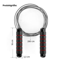 Thumbnail for Springseil mit rutschfesten Griffen, Länge 280 cm, Griffhöhe 16 cm, Griffdurchmesser 3,3 cm