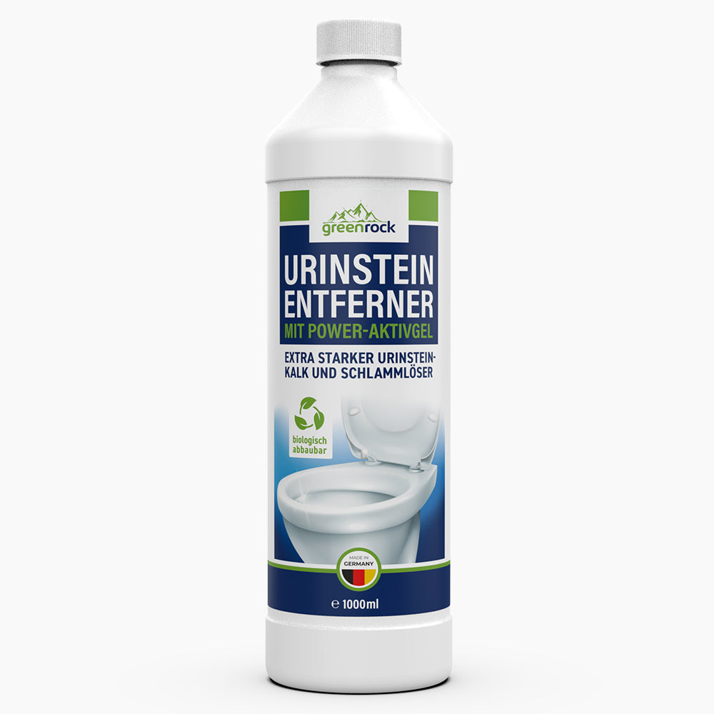 Flasche Greenrock Urinstein-Entferner mit Power-Aktivgel, 1000 ml Flasche, biologisch abbaubar