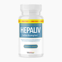 Thumbnail for Kunststoffdose mit blauem Etikett Hepaliv Leberkomplex, 60 Kapseln