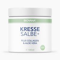 Thumbnail for BIOVANA Kressesalbe PLUS (100ml) - Salbe zur täglichen Hautpflege, Pflegesalbe hilft bei Pigmentflecken und Falten
