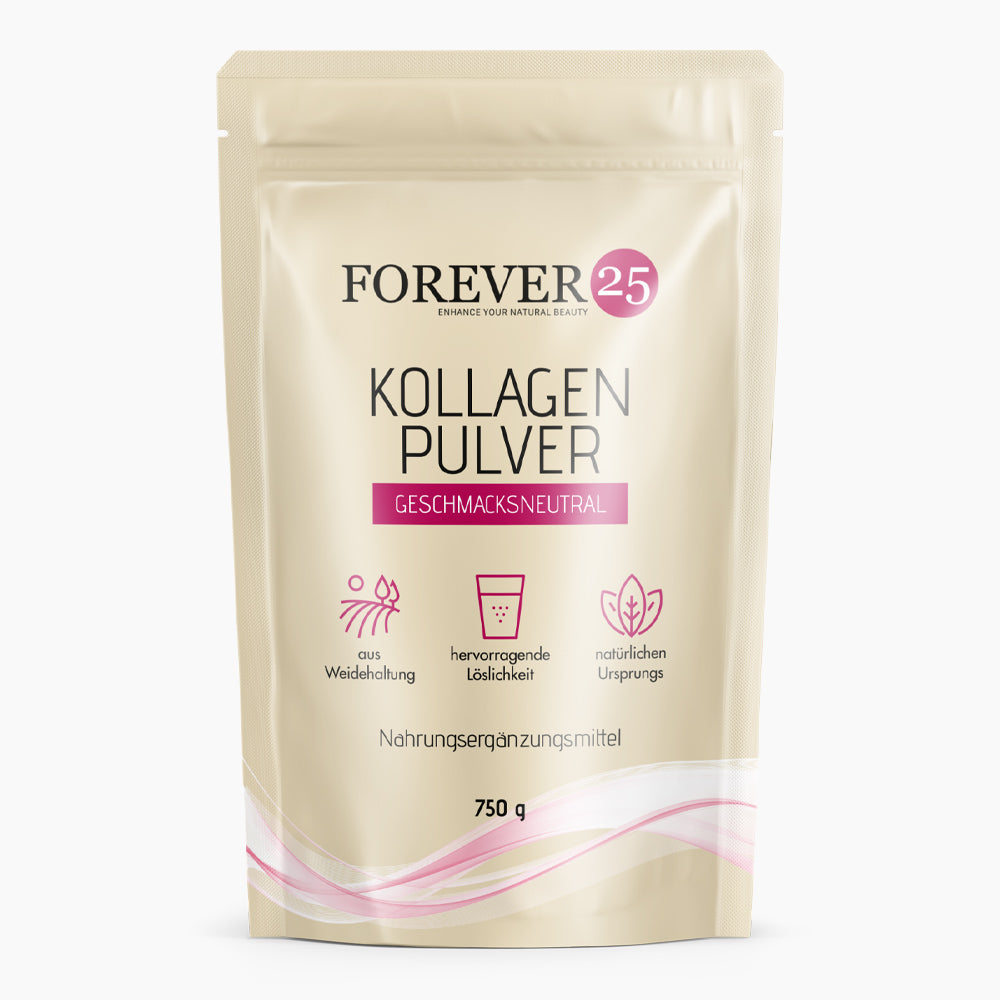 FOREVER25 Kollagen Pulver (750 g) - 100% Kollagenhydrolysat vom Rind