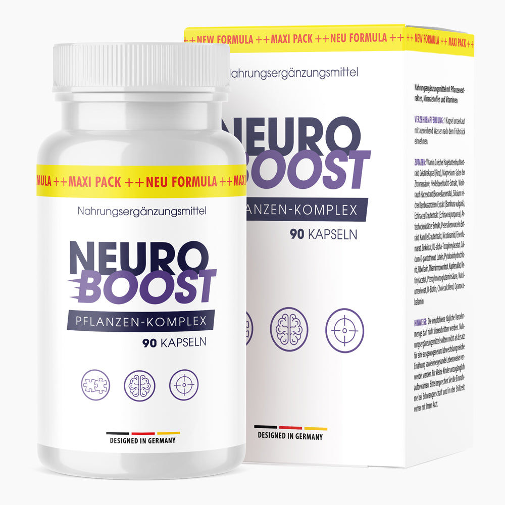 Neuro Boost (90 Kapseln) - Macht deinen Kopf wieder fit