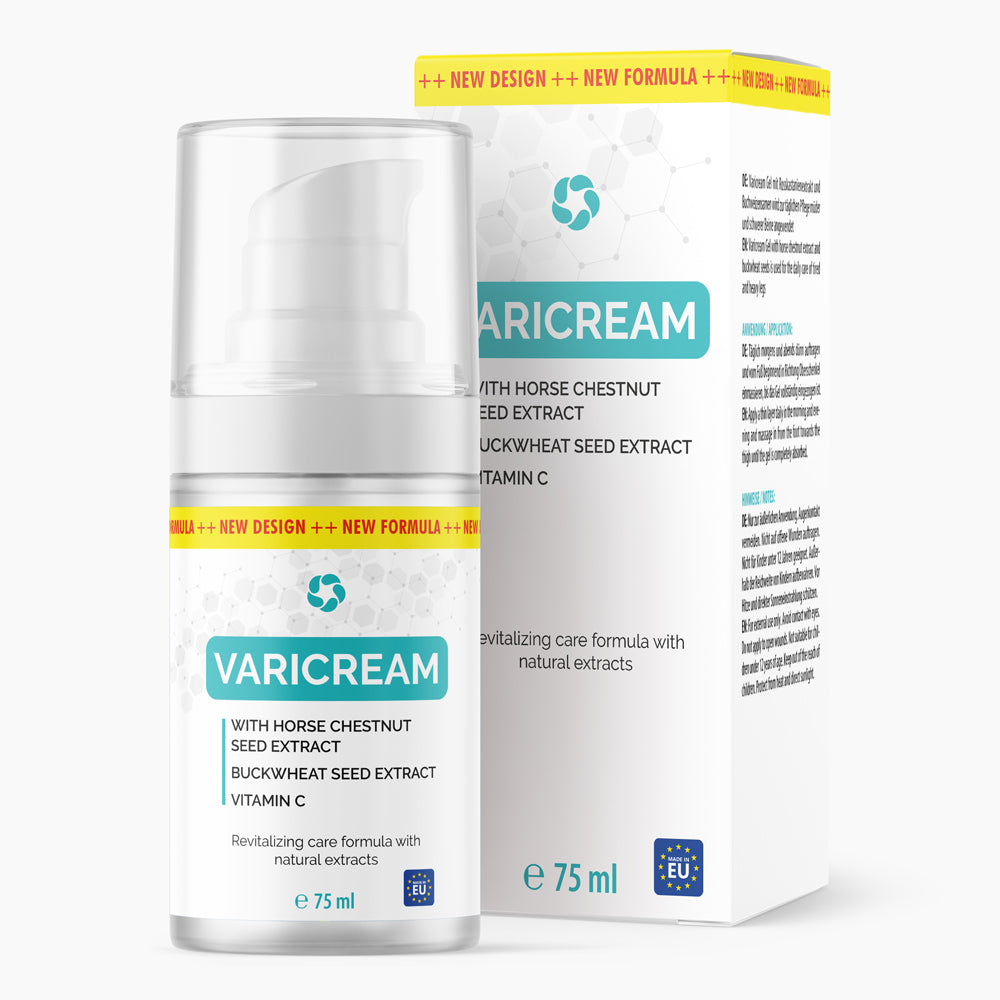 Varicream (75 ml) - Hochwertige Creme für müde & schwere Beine