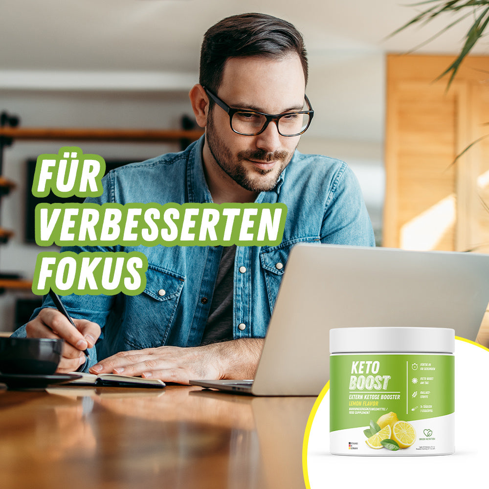 KETO BOOST Exogene Ketone (345g) - Mehr Energie und geistiger Fokus