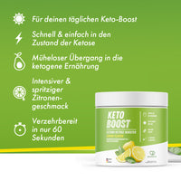 Thumbnail for KETO BOOST Exogene Ketone (345g) - Spritziger Zitronengeschmack