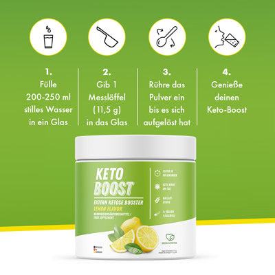 KETO BOOST Exogene Ketone (345g) - Verzehrbereit in nur 60 Sekunden