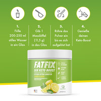 Thumbnail for FATFIX Keto Boost Exogene Ketone (345g) - Spritziger Zitronengeschmack