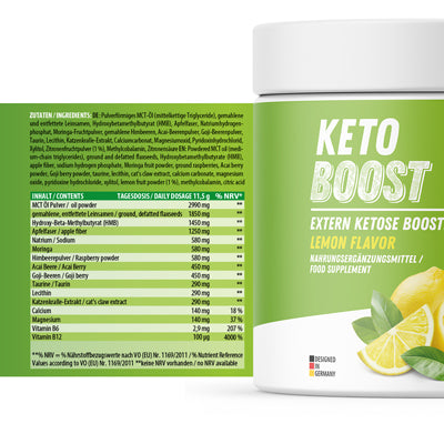 KETO BOOST Exogene Ketone (345g) - Design in Deutschland