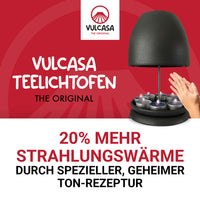 Thumbnail for Original Vulcasa Teelichtofen - Spezielle Tonmischung aus Vulkangestein