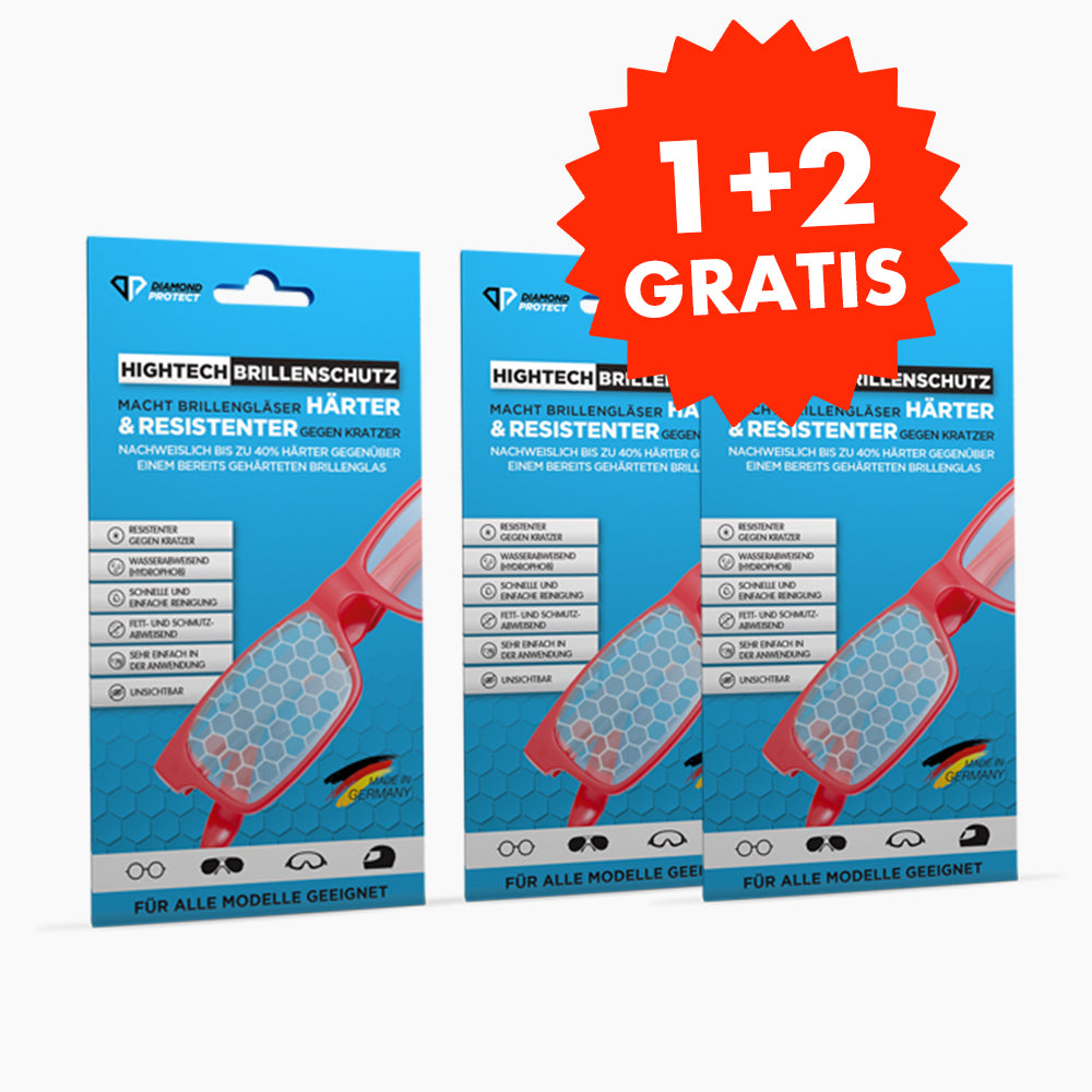 3 für 1: DiamondProtect-Brillenschutz