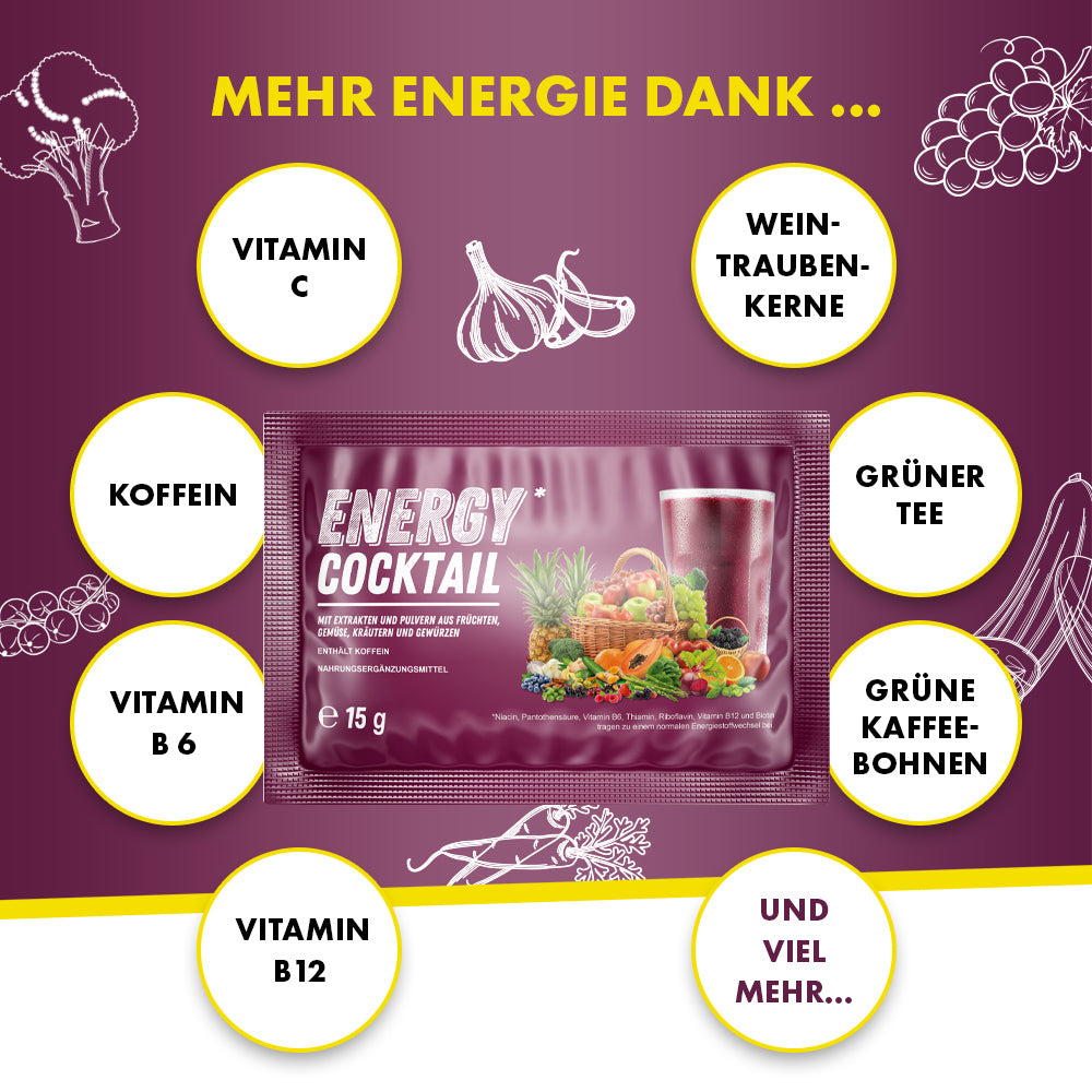 ENERGY COCKTAIL (30 Portionsbeutel) - Schnelle und einfache Zubereitung - baaboo -