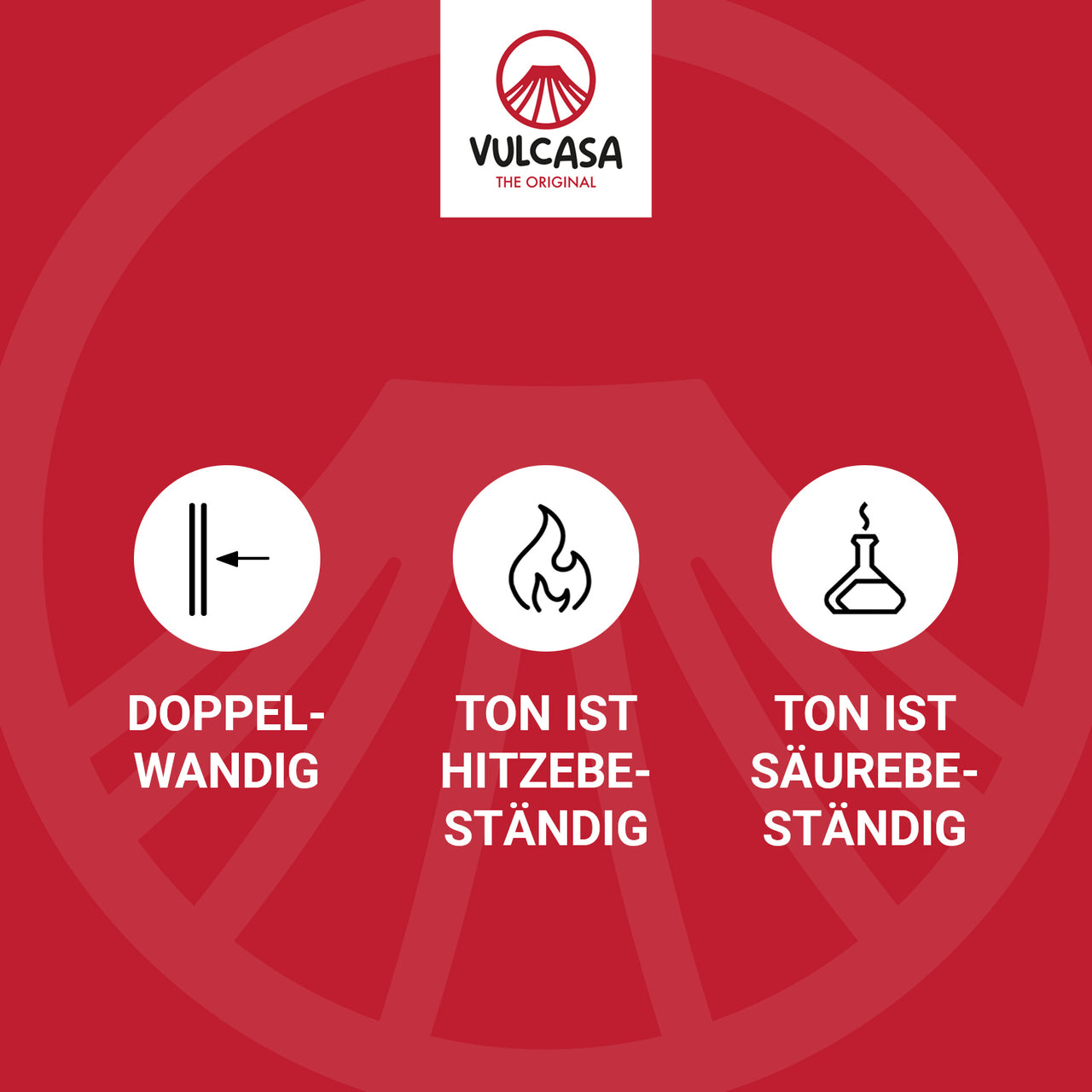 Original Vulcasa Teelichtofen - Bis zu 80° C