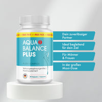 Thumbnail for Dose Aqua Balance Plus Plant Komplex, 90 Kapseln, Text rechts zu Partner, Ziel, Männer & Frauen