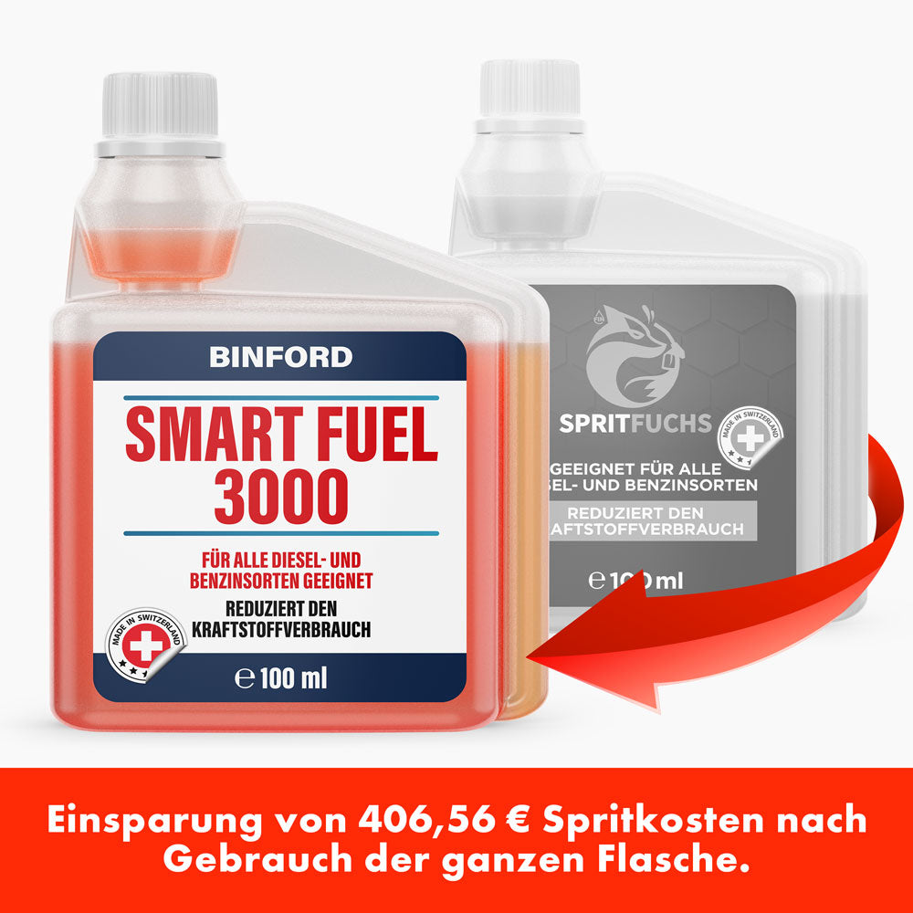 BINFORD SMART FUEL 3000 (100 ml) - Erhöht Leistung &amp; Wirkungsgrad von Kraftstoffen - baaboo -