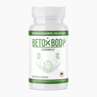 Thumbnail for Weiße Kunststoffdose mit grünem Etikett Betox Body Leberkomplex, 60 Kapseln