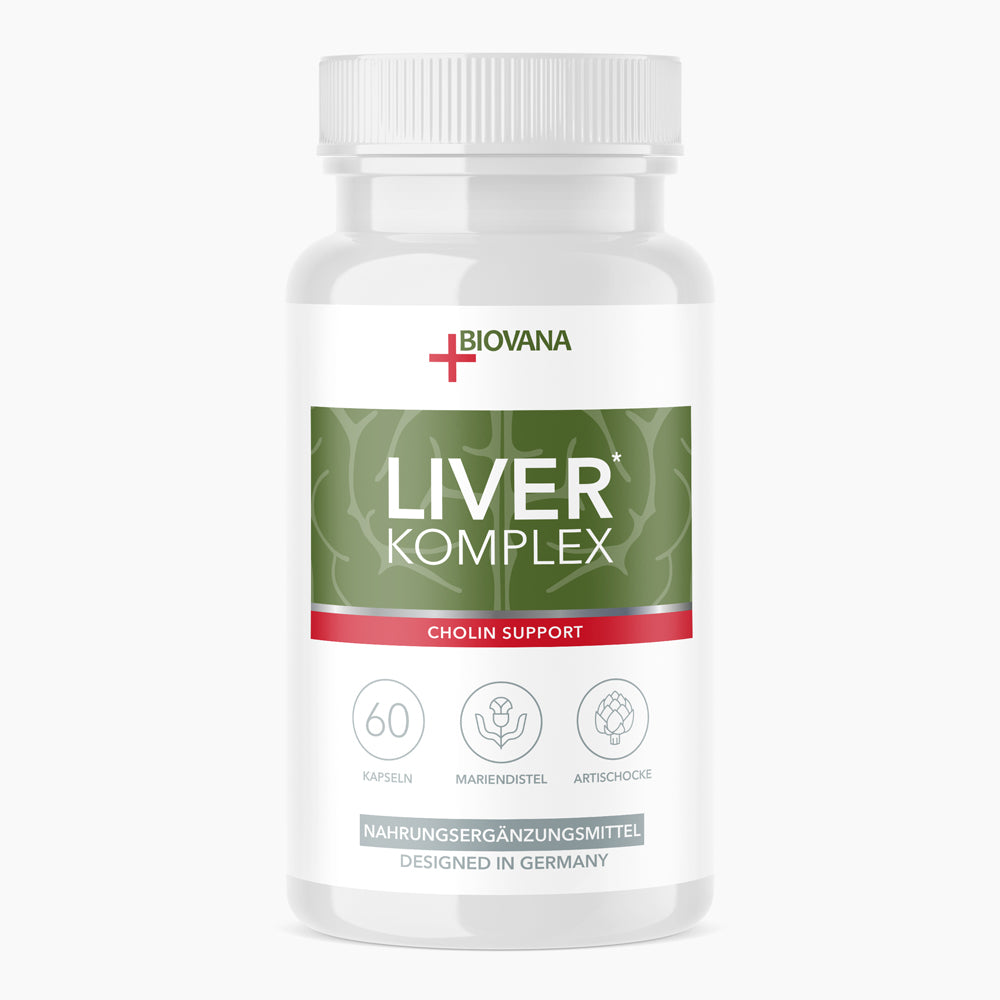 Dose Biovana Liver Komplex mit Mariendistel und Artischocke, 60 Kapseln