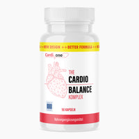 Thumbnail for Kunststoffdose mit grafischem Herzsymbol und Text Cardio Balance Komplex, 90 Kapseln