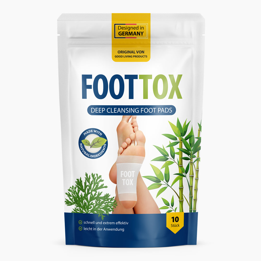 FOOTTOX Foot Pads (10 St.) - Tiefenreinigende Pflaster für die Füße - baaboo -