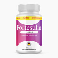 Thumbnail for Kunststoffdose mit violett-rosa Etikett Fortesulin Premium Nahrungsergänzungsmittel 60 Kapseln