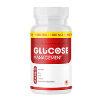 Thumbnail for Dose mit Aufdruck Glucose Management, rotes Etikett, 60 Kapseln mit Zutatenliste