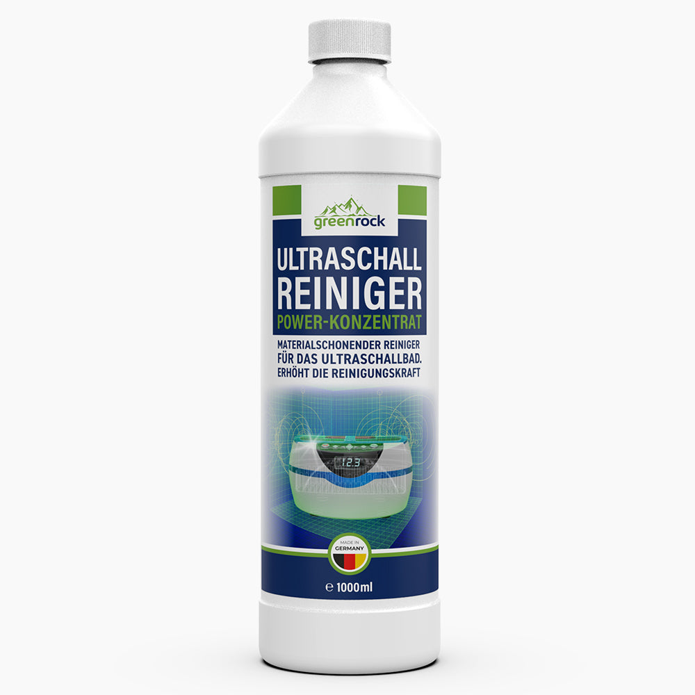 greenrock Ultraschallreiniger Konzentrat (1000 ml) - Reinigungskonzentrat für Ultraschallreiniger