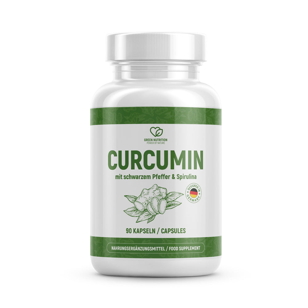 Green Nutriton Curcumin (90 Kapseln) -Reich an natürlichen Inhaltsstoffen - baaboo