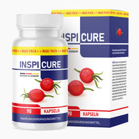 Thumbnail for Produktbild Inspi Cure, 90 Kapseln in weißer Dose vor passender Verpackung