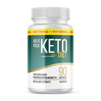 Thumbnail for Weiße Kunststoffdose mit grün-gelbem Etikett und Aufschrift KETO DIET mit 90 Kapseln
