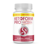 Thumbnail for Weiße Kunststoffdose mit rotem Etikett und Schrift Ketoform Pro Plant Complex 90 Kapseln