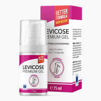 Thumbnail for Levicose Premium Gel, 75 ml Pumpspender vor farblich passender Produktverpackung