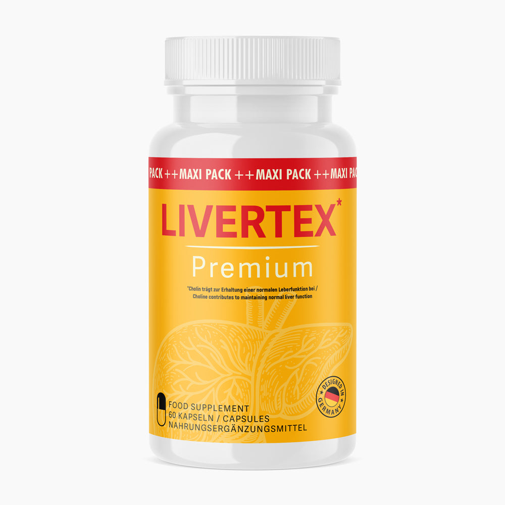 Livertex Premium (60 Kapseln) - Tägliche Pflege für deine Leber - baaboo