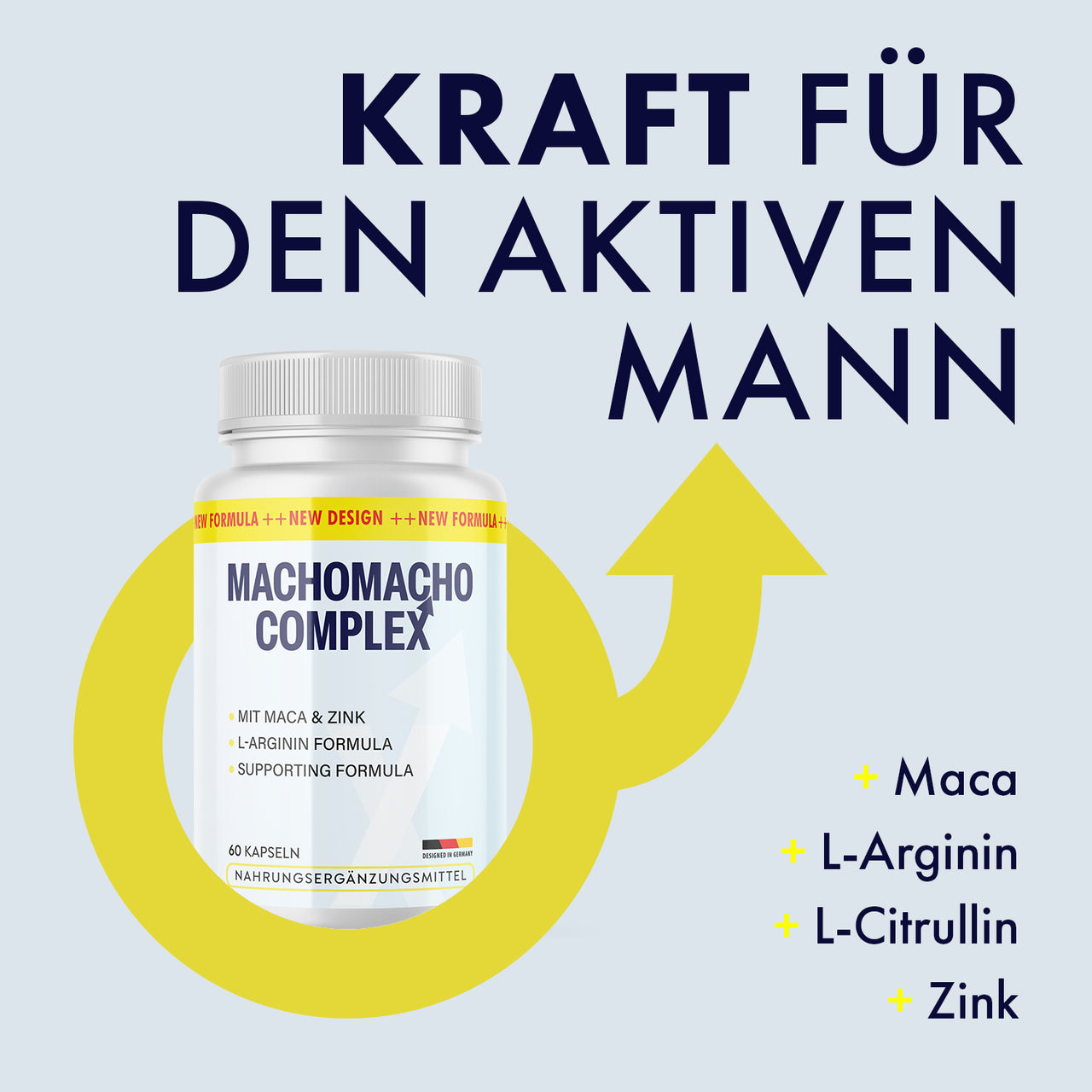 MachoMacho Complex, 60 Kapseln, Text Kraft für den aktiven Mann
