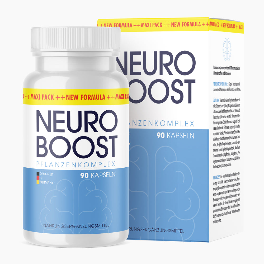 Neuro Boost (90 Kapseln) - Macht deinen Kopf wieder fit - baaboo -