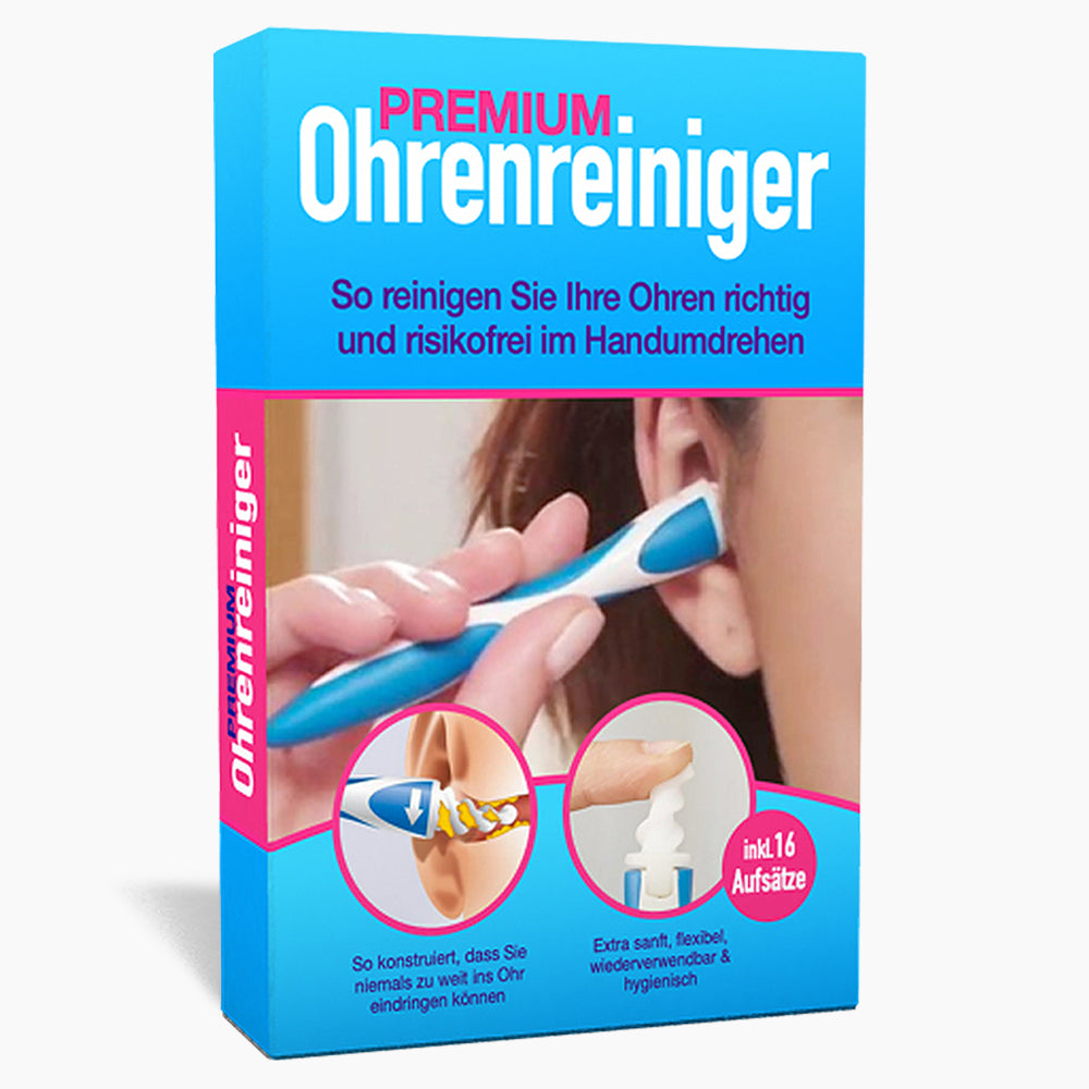 Premium Ohrenreiniger (inkl. 16 Aufsätze) - Saubere und gepflegte Ohren im Handumdrehen 