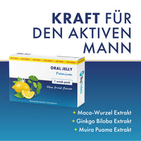 Thumbnail for Verpackung Oral Jelly Premium mit Text Kraft für den aktiven Mann und Zitronenabbildung
