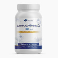 Thumbnail for Dose Provilea Nutrition Schwarzkümmelöl 1000 mg Nigella Sativa L 120 Kapseln