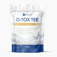 Thumbnail for Produktabbildung von Provilea D-Tox Tee Mate und Grüner Tee im Beutel, Inhalt 100 g
