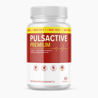 Thumbnail for Weiße Kunststoffdose mit rotem Etikett Pulsactive Premium mit Vitamin C und 60 Kapseln