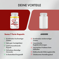 Thumbnail for Produktvergleich Sema 7 Forte Kapseln versus andere Anbieter mit Qualitätsangaben und Herstellung in Deutschland