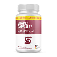 Thumbnail for Weiße Kunststoffdose mit rotem Etikett Shape Capsules Red Edition, 90 Kapseln im MAXI PACK