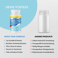 Thumbnail for Vergleich von Shiny Hair Complex Dose und neutraler Dose mit Bewertungslisten und Symbolen