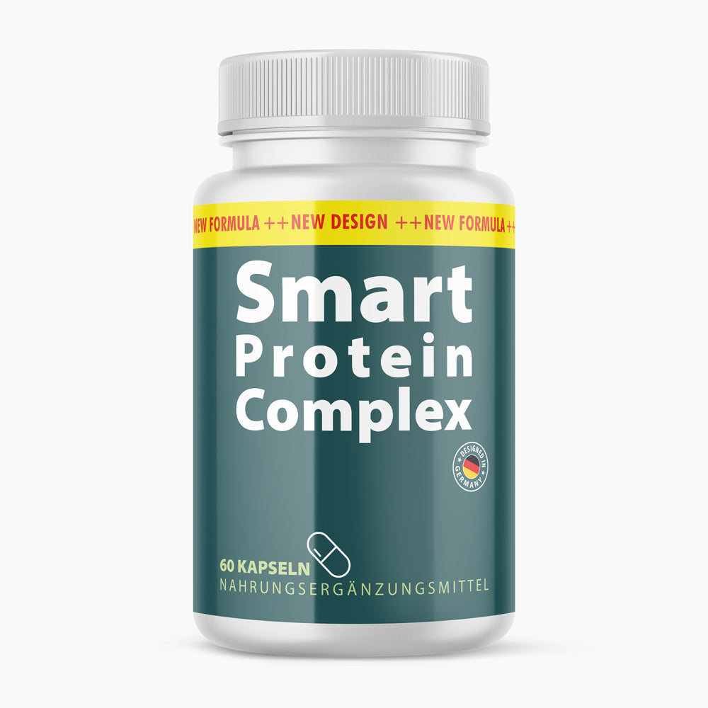 Smart Protein Complex (60 Kapseln) - Fördert Muskelaufbau - baaboo