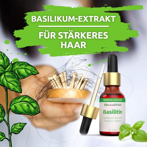 Basilitin - Basilikum-Extrakt Haarkur (100 ml) - Für stärkeres Haar