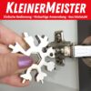 KleinerMeister 18-in-1 Schneeflocken Multifunktionswerkzeug - Einfache Bedienung, Vielseitige Anwendung, Aus Edelstahl