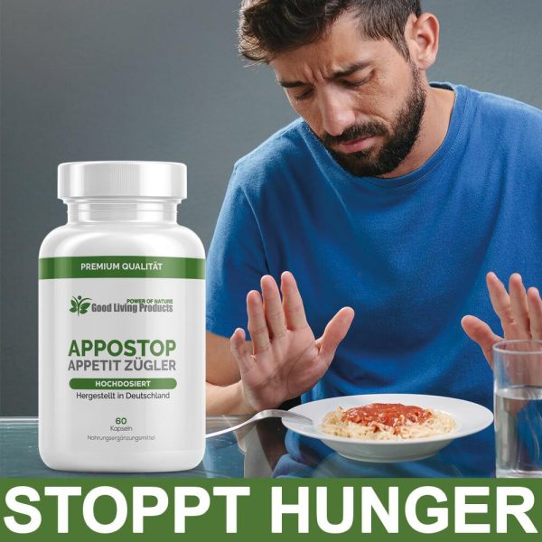 AppoStop – Der Appetitzügler – Wertvolle Ballaststoffe aus Glucomannan und der Artischocke sorgen für einen Sättigungseffekt
