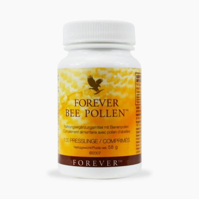 FOREVER Bee Pollen (100 Tabletten) | Nahrungsergänzungsmittel | spendet dem Körper Energie durch Bienenpollen, Honig & Gelée Royal