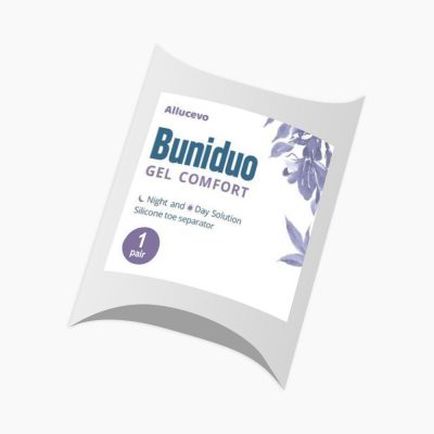 Buniduo Gel Comfort (1 Paar - 2 Stück) | Weicher Zehenspreizer aus Silikon - Anwendung bei Hallux Valgus - Angenehm zu tragen - Alttagstauglich