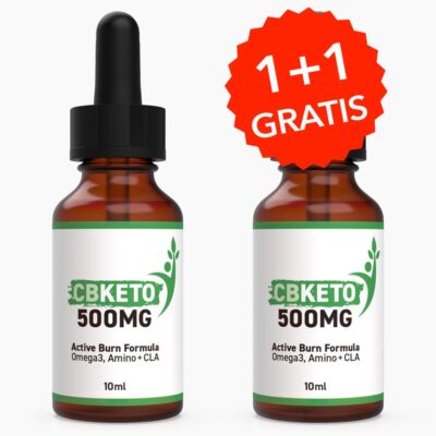 CBKETO 500MG (10 ml) | CBKeto 500 unterstützt ketogene Diät - Mit natürlichem Hanfsamenöl & wertvollen Fettsäuren - 1 Flasche Gratis