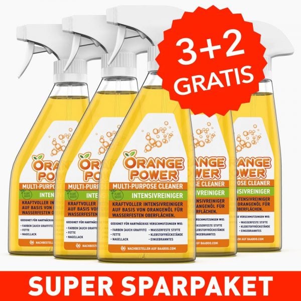 Orange Power - 3+2 GRATIS - Kraftvoller Orangenreiniger