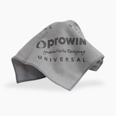 proWIN Universaltuch grau 32x32 cm | universelles Reinigungstuch aus Mikrofaser | feucht und trocken wischen | Putztuch für leichte und starke Verschmutzungen